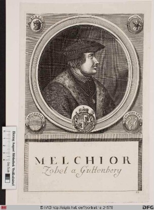 Bildnis Melchior (Zobel von Giebelstadt), 1544-58 Fürstbischof von Würzburg