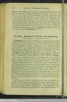 12. Route: Bodenbach - Tetschen und Umgebung