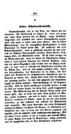 Ueber Schulversäumnisse