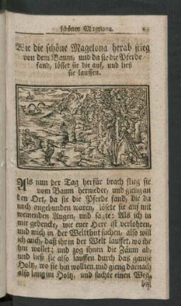 Wie die schöne Magelona herab stieg ...