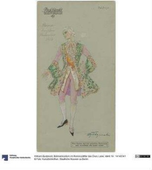 Bühnenkostüm im Rokokostilfür das Drury Lane