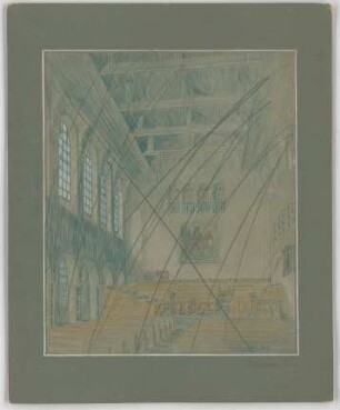 Fischer, Theodor; Jena; Universität - Aula (Perspektive)