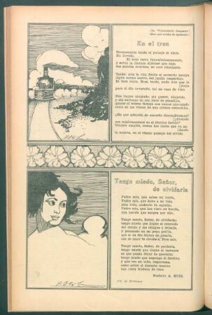 En el tren : (De "Epistolario fragante", libro que acaba de aparecer).