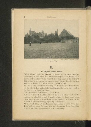 III. An English Public School.