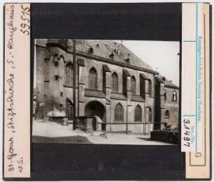 St. Goar: Stiftskirche, Südlanghaus von Süden
