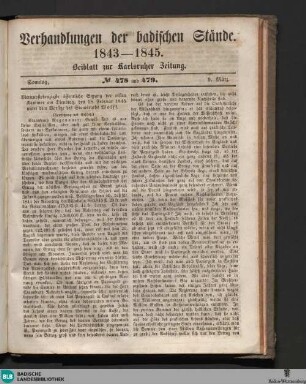 Verhandlungen der badischen Stände, Nr. 478 und 479