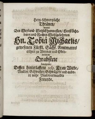 Hertz-schmertzliche Thränen [...]