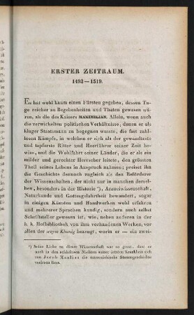 5-38, Erster Zeitraum 1493-1519 -- Dritter Zeitraum 1564-1576