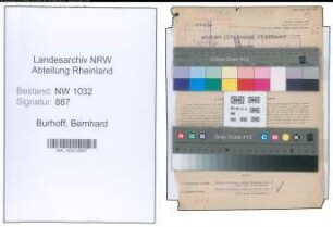 Entnazifizierung Bernhard Burhoff , geb. 02.04.1882 (Oberinspektor)
