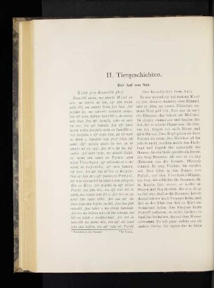 II. Tiergeschichten.