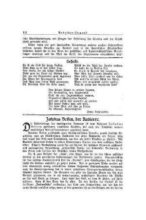 Jakobus Belsen, der Radierer