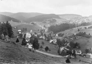 Neuhammer : Ortskern und Oberdorf von Nové Hamry