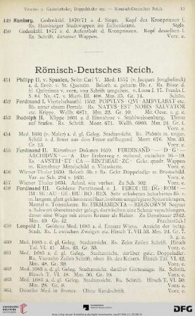 Römisch-Deutscher Reich (Nr. 451-543)