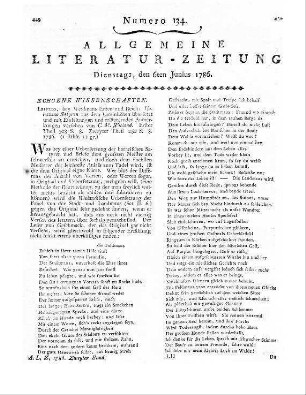 1786: Allgemeine Literatur-Zeitung