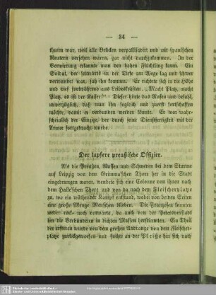 Der tapfere preußische Offizier