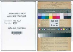 Entnazifizierung Hermann Scholten, geb. 05.01.1899 (Arbeiter)