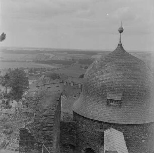 Stolpen : Stolpen. Burg Stolpen. Blick auf den Schösserturm