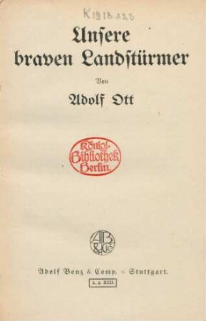 Unsere braven Landstürmer