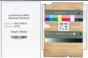 Entnazifizierung Wilhelm Tekath , geb. 29.12.1906 (Justizbeamter)