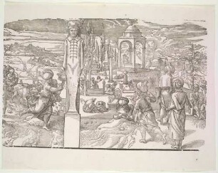 Das Neumondfest und ein Begräbnis, Blatt 6 (von 10) aus der Serie "Die Sitten und Gebräuche der Türken"