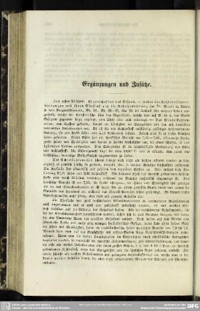 Ergänzungen und Zusätze