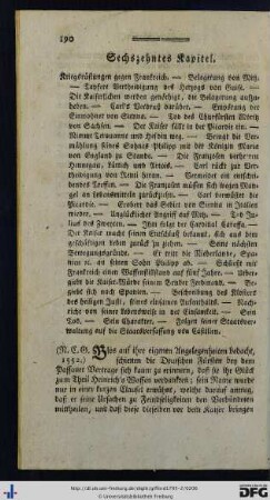Sechszehntes Kapitel.