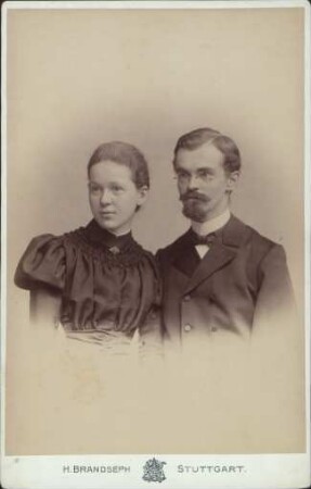 Brustbild von Joseph Haller mit Gattin, Dekan in Freudenstadt