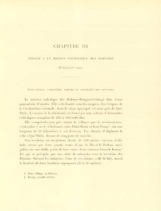 Chapitre III [II]. Séjour a la mission catholique des Bahnars