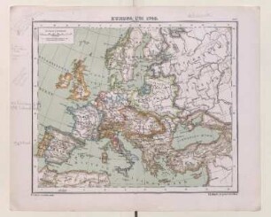 Europa um 1740.