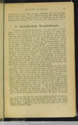 III. Gottesdienstliche Veranstaltungen