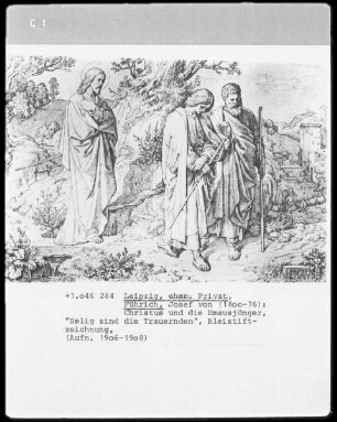 Christus und die Emmausjünger ("Selig sind die Trauernden")