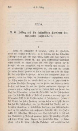 368-390 G.E. Lessing und die lutherischen Theologen des achtzehnten Jahrhunderts