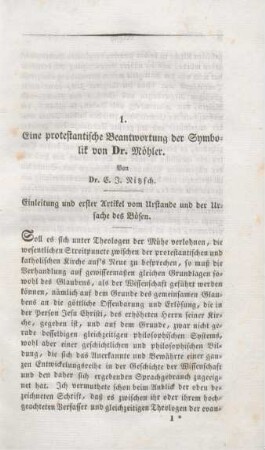 7-55 Eine protestantische Beantwortung der Symbolik von Dr. Möhler
