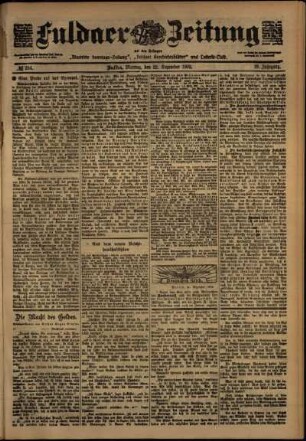 Ausgabe vom Montag, den 22. Dezember 1902.