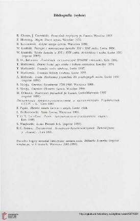 Bibliografia (wybór)
