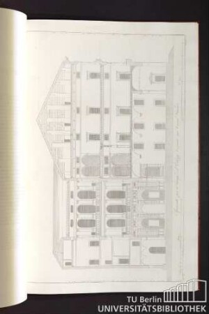 Spaccato per il lungo del Palazzo Cornaro sul Canal Grande