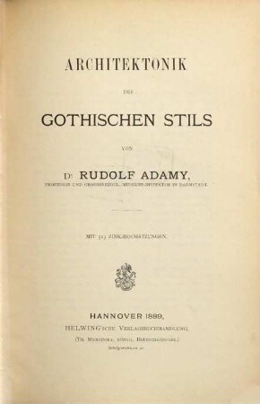 Architektonik auf historischer und ästhetischer Grundlage, 2,3
