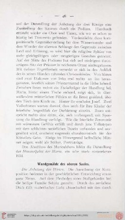 Wandgemälde des oberen Saales