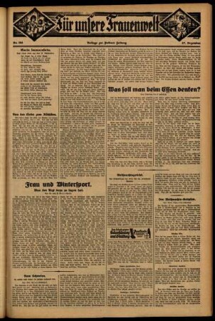 Zweite Ausgabe vom Donnerstag, den 17. Dezember 1931.