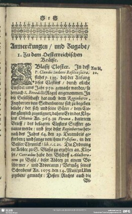Anmerckungen und Zugabe