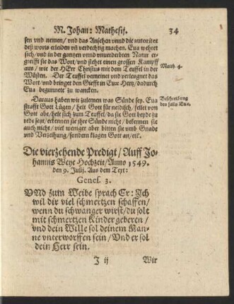 Die vierzehende Predigt/ ...