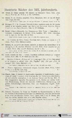 Illustrierte Bücher des XIX. Jahrhunderts (Nr. 186-238)