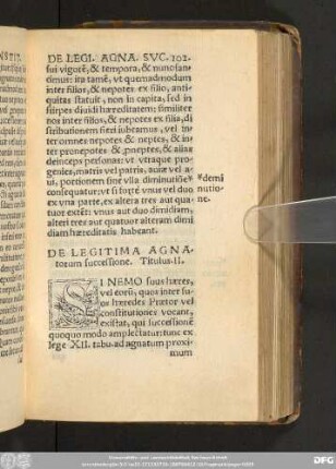 De Legitima Agnatorum successione. Titulus. II.