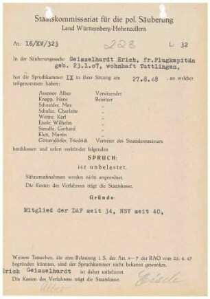 Geisselhardt, Erich