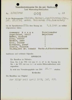 Steinke, Emanuel