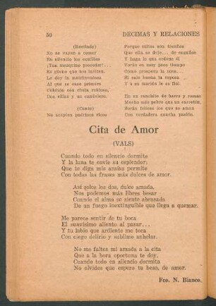 Cita de Amor : (Vals)