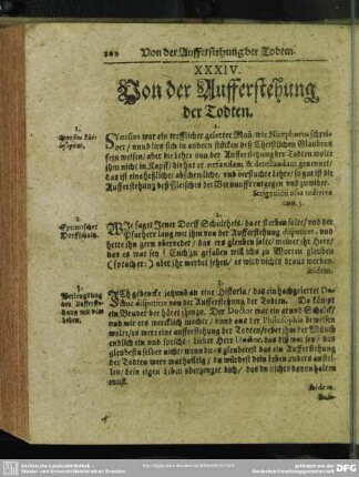 XXXIV. Von der Aufferstehung der Todten