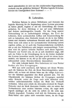 B. Lehrsätze.