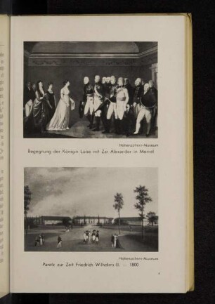 Begegnung der Königin Luise mit Zar Alexander in Memel