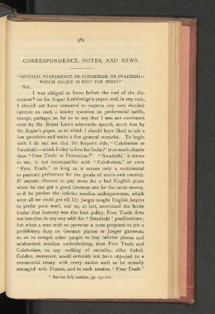 Correspondence, Notes, and News.